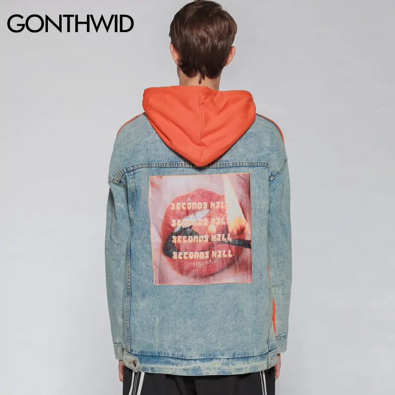 GONTHWID Denim Patchwork Embroidery Printed Pullover Hoodies Mens 2019 Spring Autumn Hip Hop Streetwear Hooded Sweatshirts Swag
GONTHWID Denim Patchwork Embroidery Printed Pullover Hoodies Mens 2019 Spring Autumn Hip Hop Streetwear Hooded Sweatshirts Swag