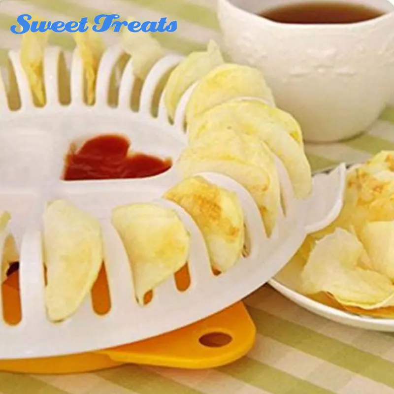 Sweettreats 1pcs Apple Potato Vegetable Crisp Chip Slicer Maker Eco-Friendly Kitchen Tool Yellow Plastic Microwave Kithen Tool
Sweettreats 1pcs Apple Potato Vegetable Crisp Chip Slicer Maker Eco-Friendly Kitchen Tool Yellow Plastic Microwave Kithen Tool