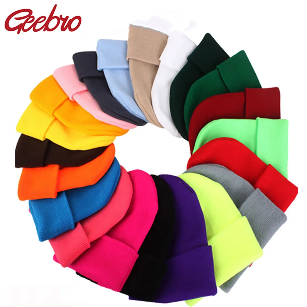 Geebro Autumn Winter Solid Unisex Beanie Wool Blends Soft Warm Knitted Cap Men Women Skull Cap Hat Ski Caps Beanies
Geebro Autumn Winter Solid Unisex Beanie Wool Blends Soft Warm Knitted Cap Men Women Skull Cap Hat Ski Caps Beanies