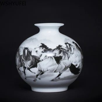 Jingdezhen ceramic pomegranate small vase hydroponic plant study TV cabinet wine cabinet home craft decoration WSHYUFEI
Jingdezhen ceramic pomegranate small vase hydroponic plant study TV cabinet wine cabinet home craft decoration WSHYUFEI