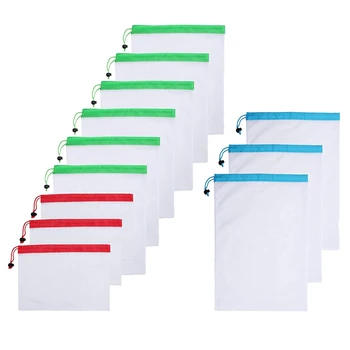 12pcs/lot Reusable Mesh Produce Bags Kitchen Mesh Bags for Fruit Vegetable Toys Storage Bags Pouch Drawstring Mesh Shopping Bag
12pcs/lot Reusable Mesh Produce Bags Kitchen Mesh Bags for Fruit Vegetable Toys Storage Bags Pouch Drawstring Mesh Shopping Bag