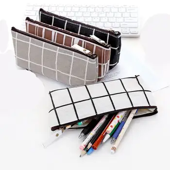 Canvas Pencil Case school Pencil Bag Simple Striped grid pencilcase Office Supplies Pen bag Students Pencils Writing Stationery
Canvas Pencil Case school Pencil Bag Simple Striped grid pencilcase Office Supplies Pen bag Students Pencils Writing Stationery