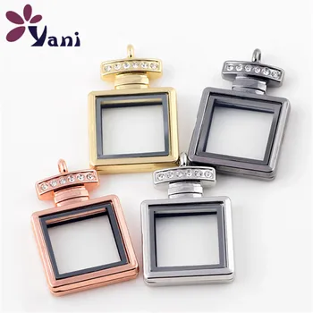 10pcs Floating Locket with Rhinestone Perfume Bottle Shape Locket Glass Charms Photo Frame Memory Locket Pendant Jewelry Gift
10pcs Floating Locket with Rhinestone Perfume Bottle Shape Locket Glass Charms Photo Frame Memory Locket Pendant Jewelry Gift