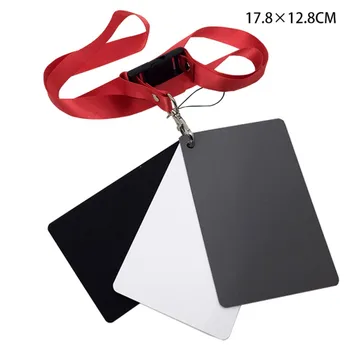 Big Size(17*12cm) Digital White Black Grey Balance Cards 18% Gray Card with Neck Strap for Digital Photography Accessory
Big Size(17*12cm) Digital White Black Grey Balance Cards 18% Gray Card with Neck Strap for Digital Photography Accessory