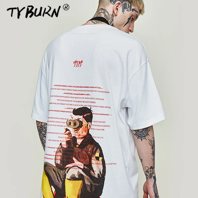 TYBURN T Shirts Men Letter Print Hip Hop T-Shirt Brand T Shirt Men Women Tops Tee Cotton Casual Black Clothing Short Shirt
TYBURN T Shirts Men Letter Print Hip Hop T-Shirt Brand T Shirt Men Women Tops Tee Cotton Casual Black Clothing Short Shirt