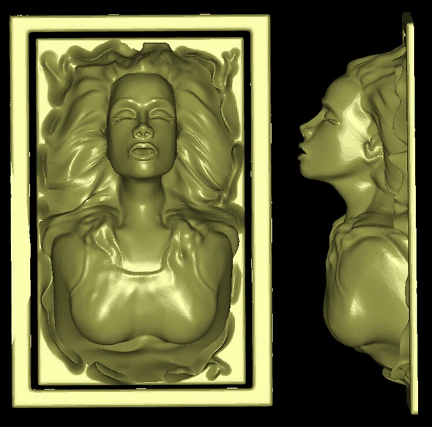 half body lady woman girl 3D model for cnc 3D carved figure sculpture machine in STL file format
half body lady woman girl 3D model for cnc 3D carved figure sculpture machine in STL file format