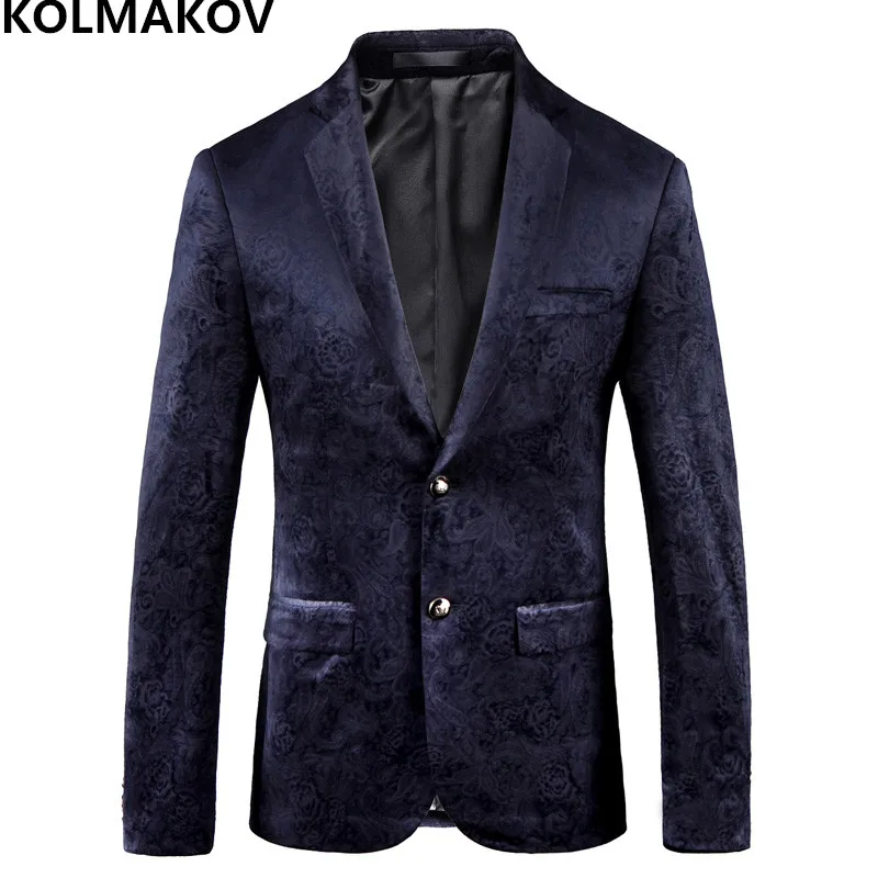 Осень 2019 яркий мягкий облегающий мужской блейзер из 100% хлопка для выпускного
