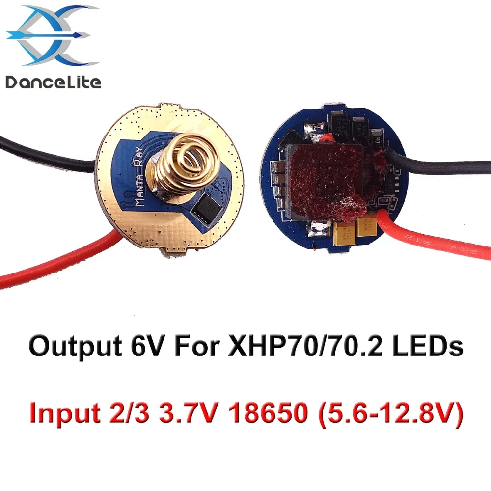 1PC Flashlight DIY Parts 22mm Output 6V LED Driver Circuit Board for XHP70/70.2 LEDs 2/3 3.7V 18650 Battery Powered (5.6-12.8V)
1PC Flashlight DIY Parts 22mm Output 6V LED Driver Circuit Board for XHP70/70.2 LEDs 2/3 3.7V 18650 Battery Powered (5.6-12.8V)