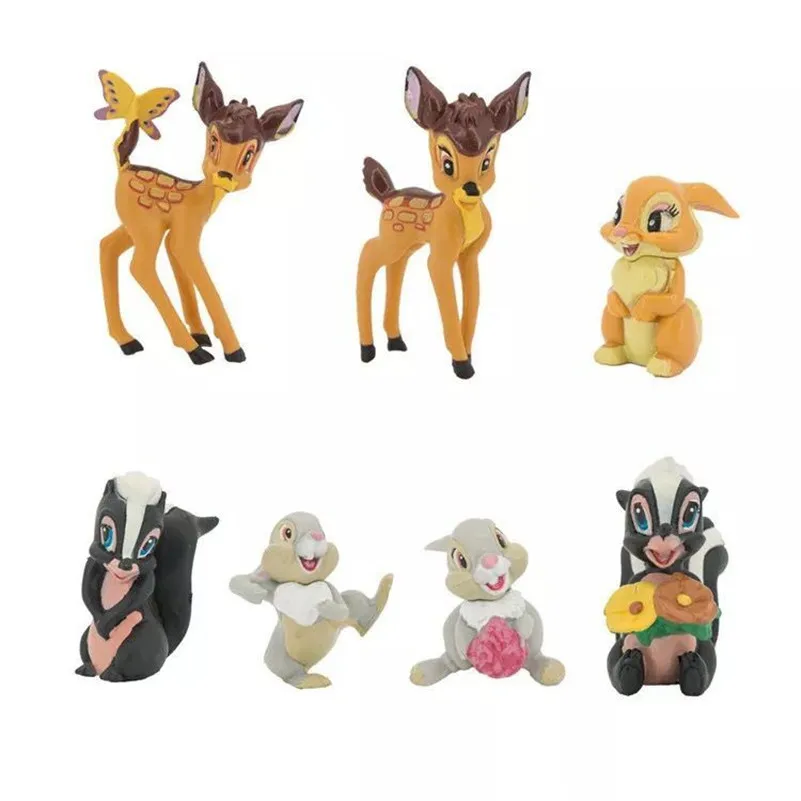 1set/lot 8cm pvc bambi cartoon Deer squirrel flower rabbit thumper dog doll toys Children's toys Holiday gifts Christmas gift
1set/lot 8cm pvc bambi cartoon Deer squirrel flower rabbit thumper dog doll toys Children's toys Holiday gifts Christmas gift