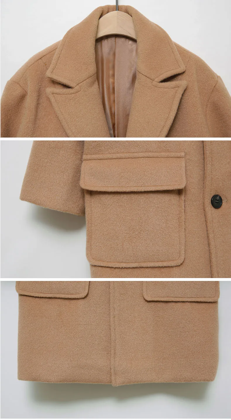 woolen big girls clothes autumn Korean trench coats kids long toddler winter coat children clothing 2018 new arrive outwears top (3)