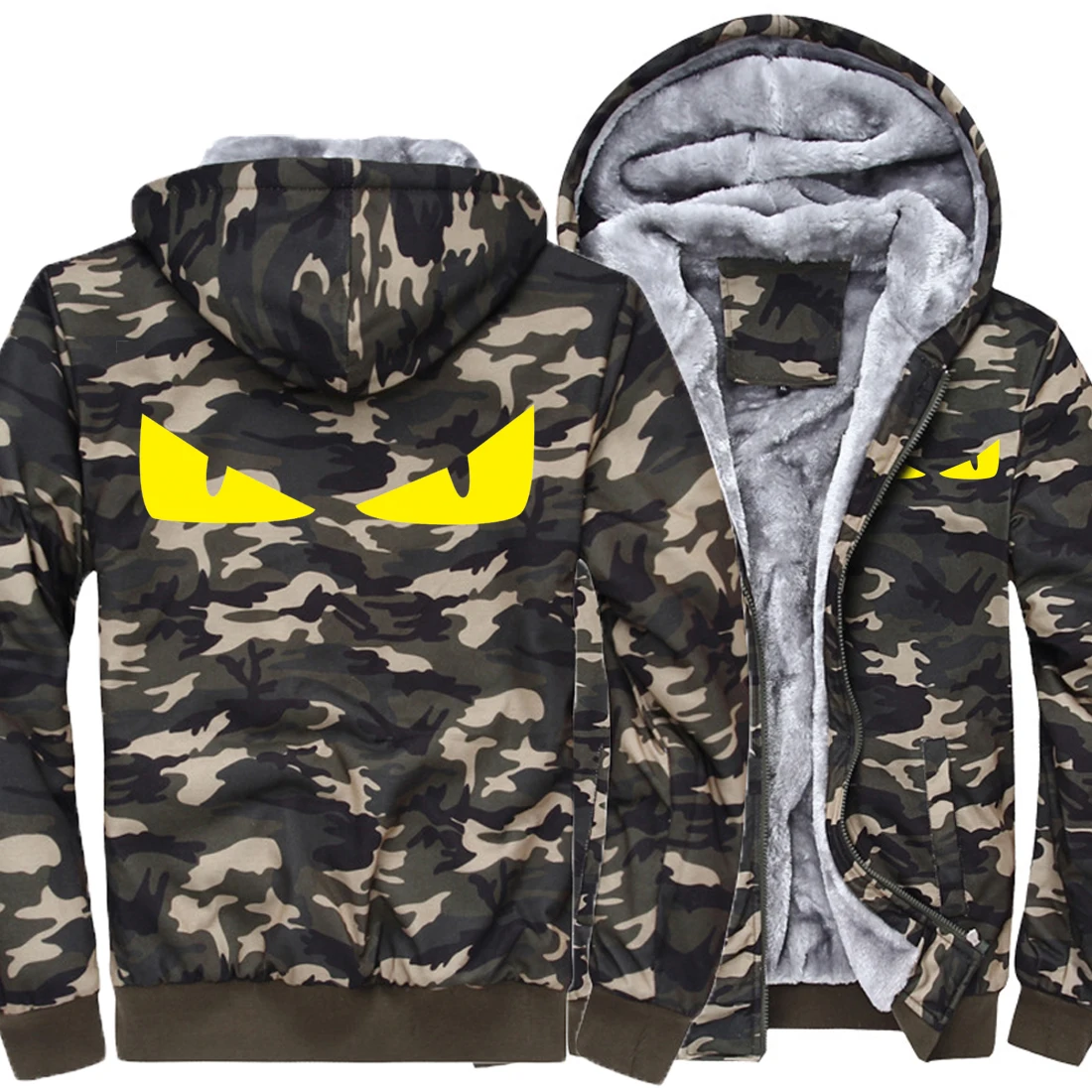 2019 Devil Eyes Homme Zipper Brand Clothing Army Ggreen Camouflage Tracksuit Hoodies Men Fleece Sweatshirt Homme Funny Jacket PP
2019 Devil Eyes Homme Zipper Brand Clothing Army Ggreen Camouflage Tracksuit Hoodies Men Fleece Sweatshirt Homme Funny Jacket PP
