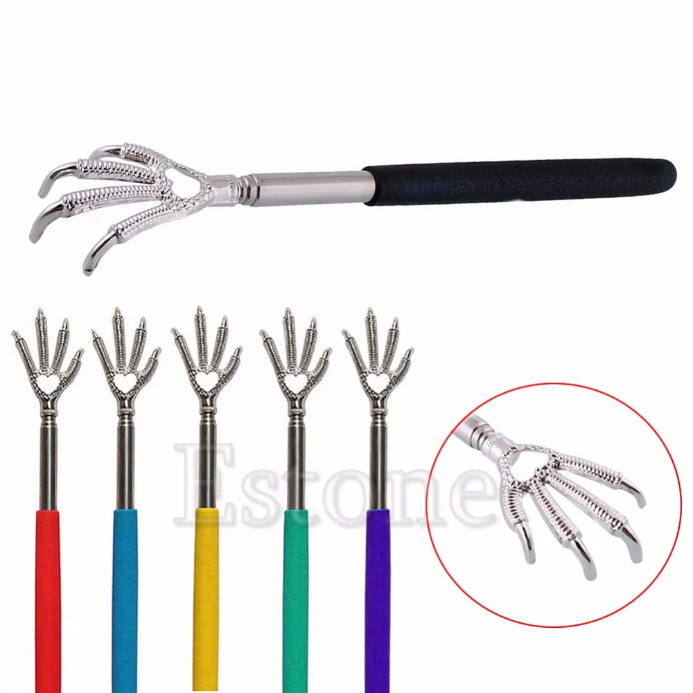 Фото Eagle Claw Ultimate Stainless Back Scratcher Telescopic Extend to 22.8" Portable High Quality Pro | Красота и здоровье