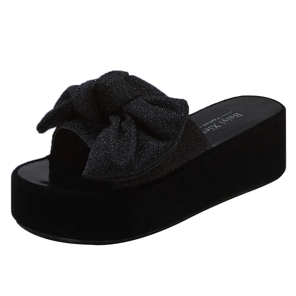Summer Women's Flat Slippers Fashion Thick-Soled Wedge Sandals Bow Beach Shoes Open Toe Sandals Non-Slip Wedges Slippers Apr 18
Summer Women's Flat Slippers Fashion Thick-Soled Wedge Sandals Bow Beach Shoes Open Toe Sandals Non-Slip Wedges Slippers Apr 18
