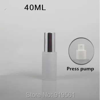 40ml Frosted Lotion Bottle with Silver lid cosmetic container Empty Press pump/spray Bottle glass bottle cosmetic packaging
40ml Frosted Lotion Bottle with Silver lid cosmetic container Empty Press pump/spray Bottle glass bottle cosmetic packaging