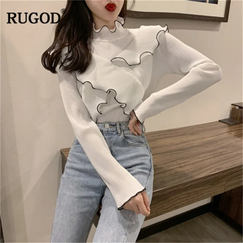 RUGOD Solid Elegant Women Shirts Ruffles Long Sleeve Women Blouse Casual Slim Spring Women Tops blusas mujer de moda 2018
RUGOD Solid Elegant Women Shirts Ruffles Long Sleeve Women Blouse Casual Slim Spring Women Tops blusas mujer de moda 2018