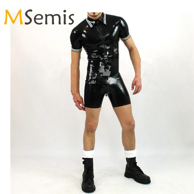Mens Lingerie Wetlook Sexy Clubwear Patent Leather Bodysuit Leotard Wrestling Singlet Men Turn Down Collar Pouch Thong Leotard
Mens Lingerie Wetlook Sexy Clubwear Patent Leather Bodysuit Leotard Wrestling Singlet Men Turn Down Collar Pouch Thong Leotard