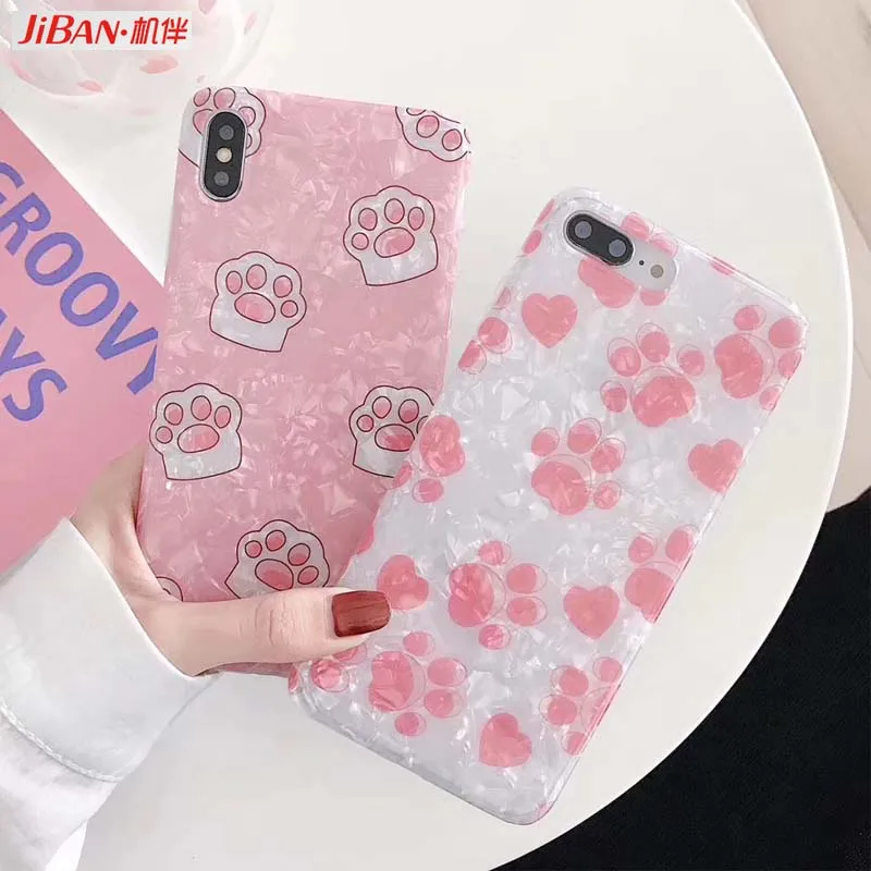 JIBAN Korea Ins Cat Scratching Phone Case for Iphone XS Max XR for Iphone 6 6s Plus 7 Plus 8 Cover Luxury Shellfish Cartoon Case
JIBAN Korea Ins Cat Scratching Phone Case for Iphone XS Max XR for Iphone 6 6s Plus 7 Plus 8 Cover Luxury Shellfish Cartoon Case