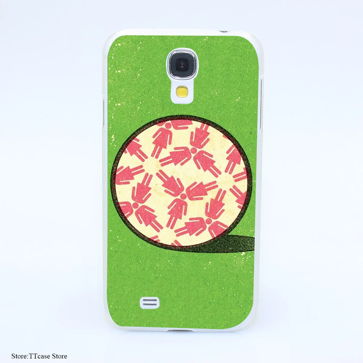4114CA Woman s Soccer Ball Hard Transparent font b Case b font Cover for Galaxy S2