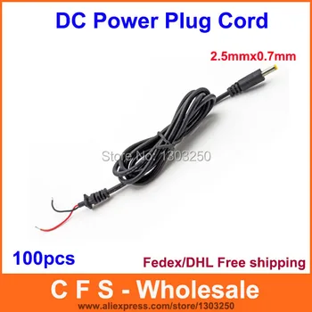 DC 2.5mm x 0.7mm Plug Socket Connector with Cord DC Power Plug Cable wire 100pcs Fedex DHL free shipping wholesale
DC 2.5mm x 0.7mm Plug Socket Connector with Cord DC Power Plug Cable wire 100pcs Fedex DHL free shipping wholesale