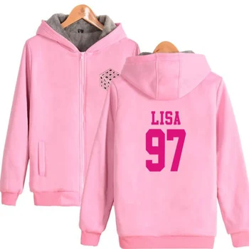 Black Pink KPOP blackpink square up Album Pink Hoodie JISOO LISA ROSE JENNIE Winter Thick Warm Zipper Hooded Sweatshirt Outwear
Black Pink KPOP blackpink square up Album Pink Hoodie JISOO LISA ROSE JENNIE Winter Thick Warm Zipper Hooded Sweatshirt Outwear