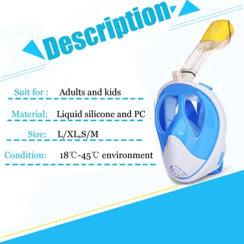Full Face Snorkeling Mask Scuba Watersport Anti-fog Underwater Diving Swimming Snorkel Gopro Camera Myopia Presbyopia Lens
Full Face Snorkeling Mask Scuba Watersport Anti-fog Underwater Diving Swimming Snorkel Gopro Camera Myopia Presbyopia Lens