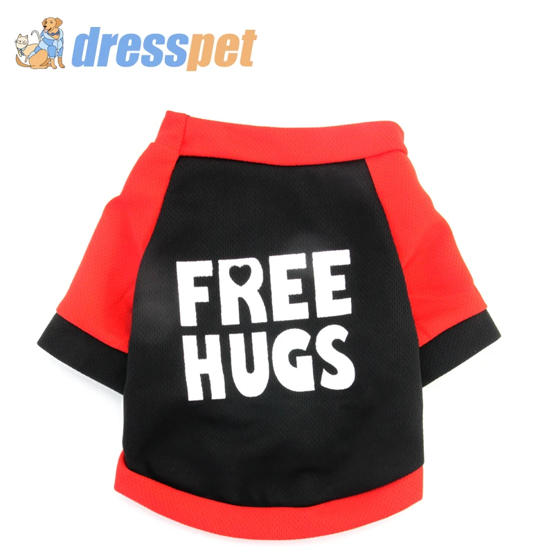 DRESSPET Pet Dog Shirt Free Hug Style Higt Quality Breathable Summer Clothes For Small Medium Dogs Chihuahua Bulldog Comfortable
DRESSPET Pet Dog Shirt Free Hug Style Higt Quality Breathable Summer Clothes For Small Medium Dogs Chihuahua Bulldog Comfortable