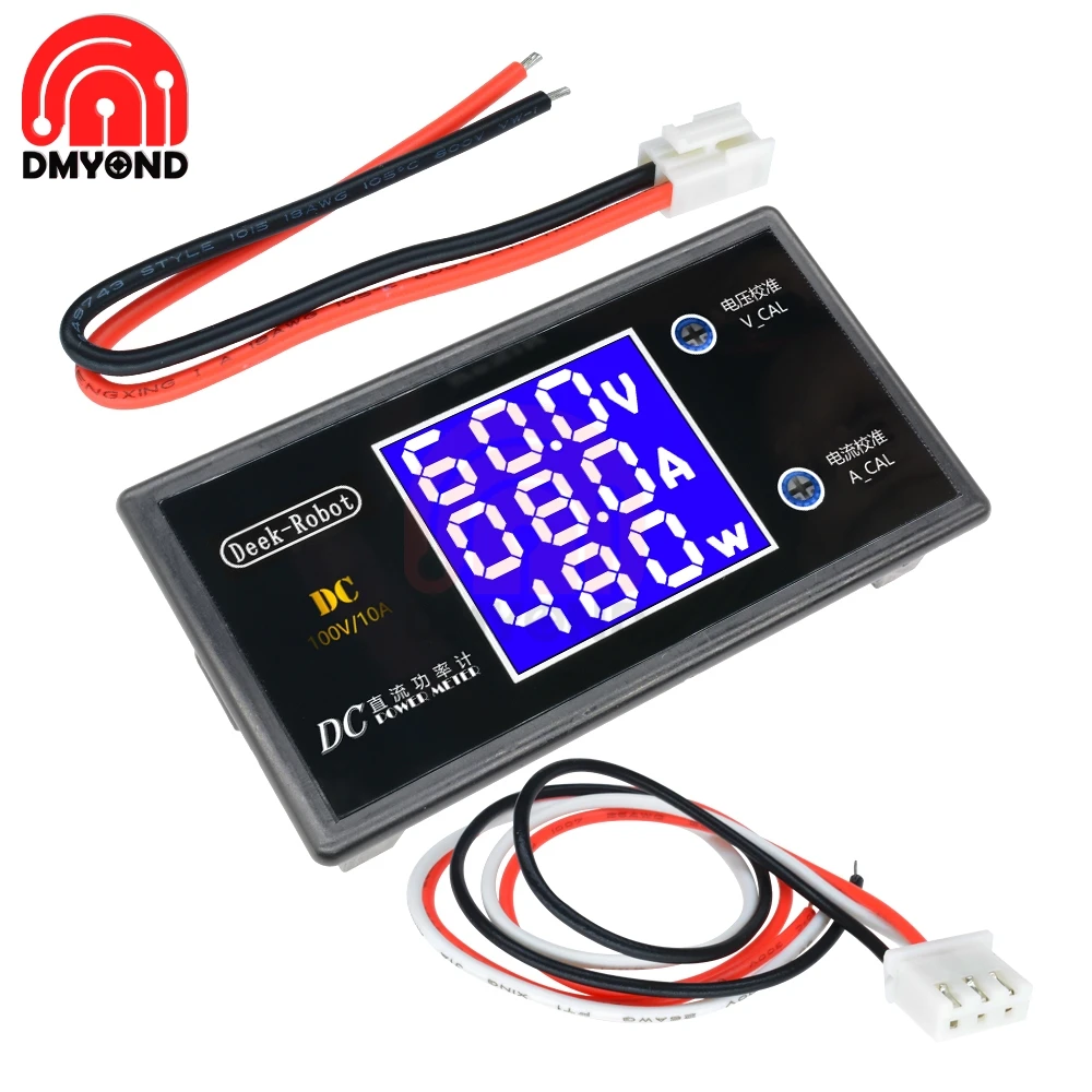 DC 0-100V 10A LCD Digital Voltmeter Wattmeter Ammeter Voltage Current Power Meter Volt Detector Tester Monitor Regulator
DC 0-100V 10A LCD Digital Voltmeter Wattmeter Ammeter Voltage Current Power Meter Volt Detector Tester Monitor Regulator