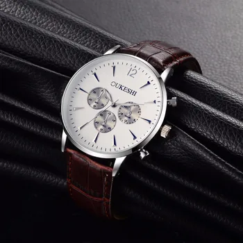 OUKESHI Mens Watches Top Brand Luxury Famous Men's Watch Fashion Business Waterproof Men Clock Leather Quartz Watch Reloj Hombre
OUKESHI Mens Watches Top Brand Luxury Famous Men's Watch Fashion Business Waterproof Men Clock Leather Quartz Watch Reloj Hombre