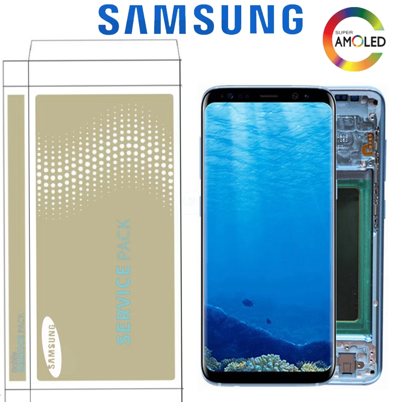 Original Super AMOLED Display For Samsung S8 Plus G955 G955F S8 G950F G950U G950W LCD Touch Screen Digitizer Assembly With Frame
Original Super AMOLED Display For Samsung S8 Plus G955 G955F S8 G950F G950U G950W LCD Touch Screen Digitizer Assembly With Frame