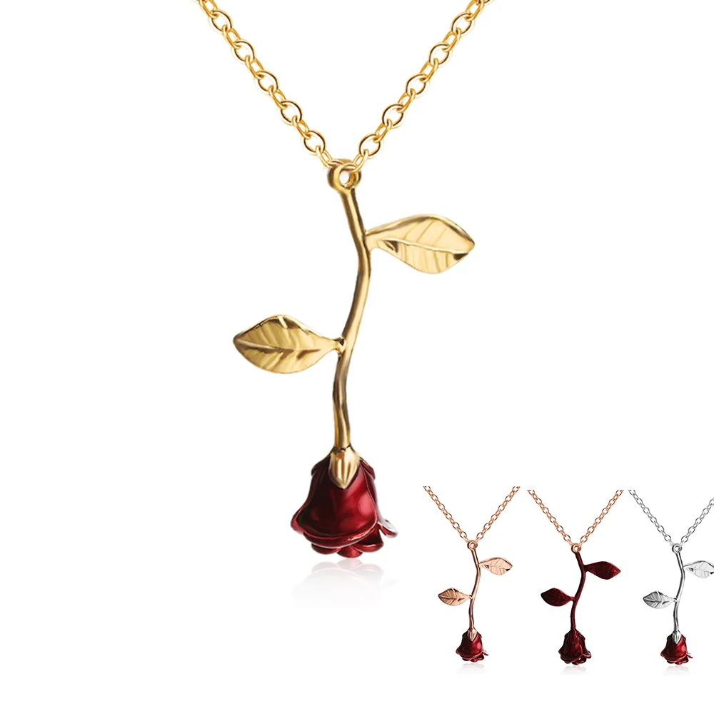 Bijoux Red Rose Flower Statement Necklace Women Choker Rose Gold Color Flower Pendant Necklace Boho Charm Jewelry Gifts
Bijoux Red Rose Flower Statement Necklace Women Choker Rose Gold Color Flower Pendant Necklace Boho Charm Jewelry Gifts