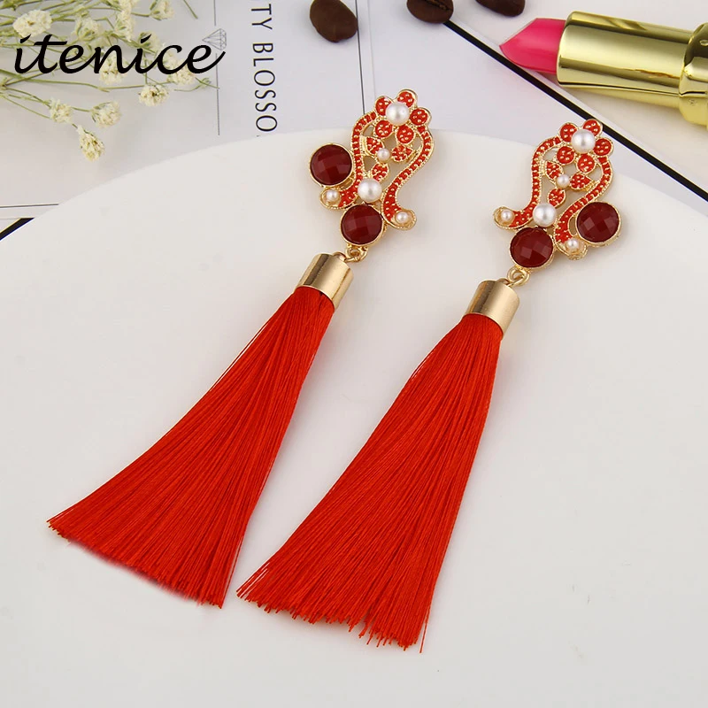 Itenice Fashion Jewelry Freshwater Pearl Zinc Alloy Drop Earrings Bohemia Party Style Long Tassels Earrings For Women Best Gift
Itenice Fashion Jewelry Freshwater Pearl Zinc Alloy Drop Earrings Bohemia Party Style Long Tassels Earrings For Women Best Gift