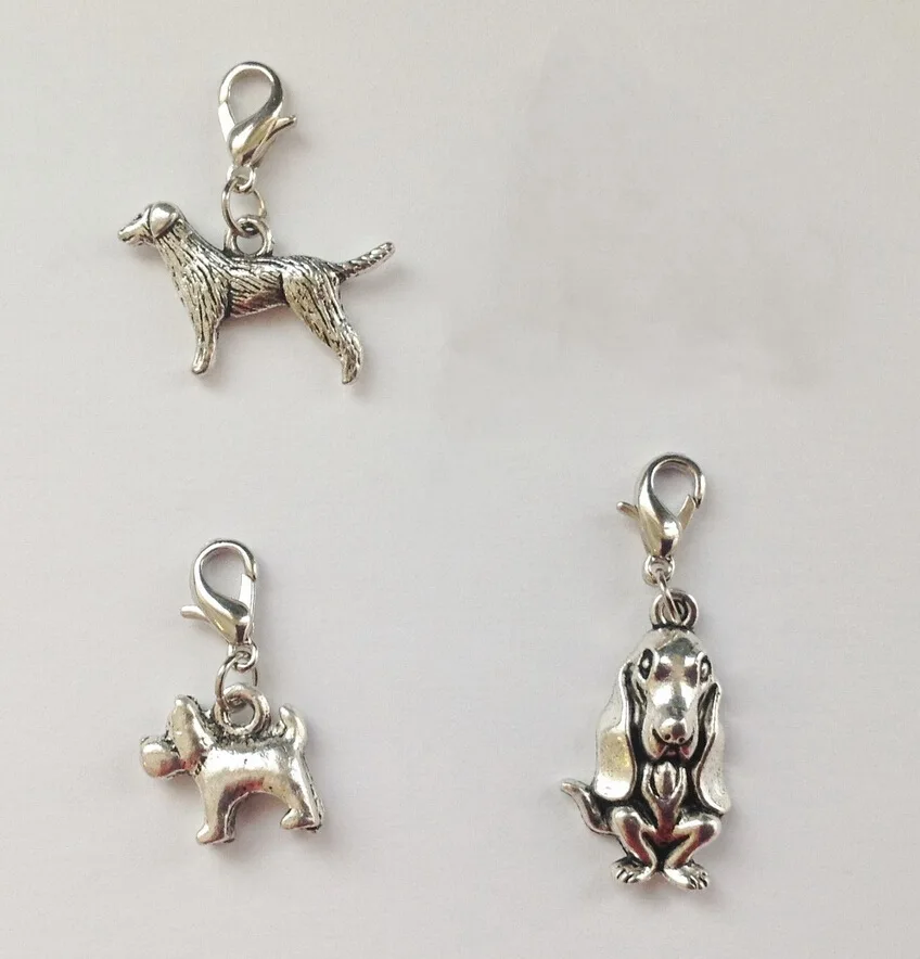 HOT !! Tibetan silver Lobster Clasp LABRADOR / SAUSAGE / BEAGLE Keychain&Necklace Five kinds pendant DIY Accessories 50pcs q20
HOT !! Tibetan silver Lobster Clasp LABRADOR / SAUSAGE / BEAGLE Keychain&Necklace Five kinds pendant DIY Accessories 50pcs q20