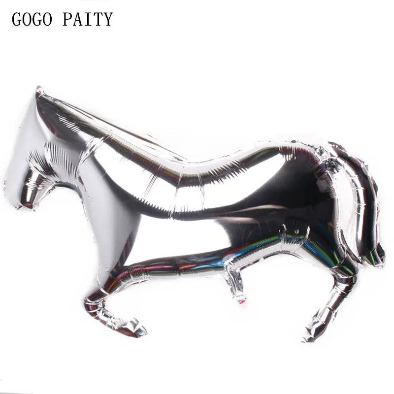 GOGO PAITY New large silver horse shaped aluminum balloon children's holiday party decoration balloon wholesale
GOGO PAITY New large silver horse shaped aluminum balloon children's holiday party decoration balloon wholesale