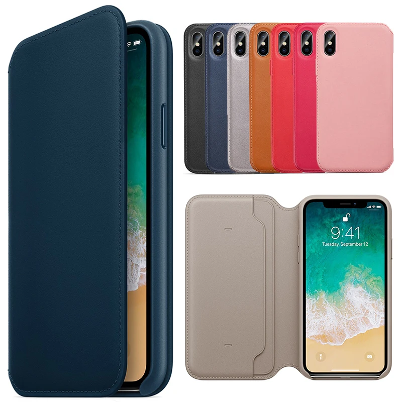 10pcs Original Official Have LOGO Folio Leather Wallet Case For iPhone XS Max X With Card Slot Auto Sleep Function Flip Cover
10pcs Original Official Have LOGO Folio Leather Wallet Case For iPhone XS Max X With Card Slot Auto Sleep Function Flip Cover