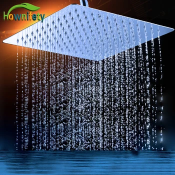 Chrome/black Polish Shower Heads 16 Inch Stainless Steel Rainfall Head Celiling/Wall Mounted Bathroom Shower Accessory
Chrome/black Polish Shower Heads 16 Inch Stainless Steel Rainfall Head Celiling/Wall Mounted Bathroom Shower Accessory