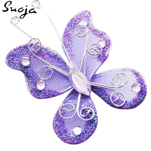 suoja 10pcs Purple Organza Wire Rhinestone Butterfly Glitter Wire Butterflies For Craft Party Wedding Decorations
suoja 10pcs Purple Organza Wire Rhinestone Butterfly Glitter Wire Butterflies For Craft Party Wedding Decorations