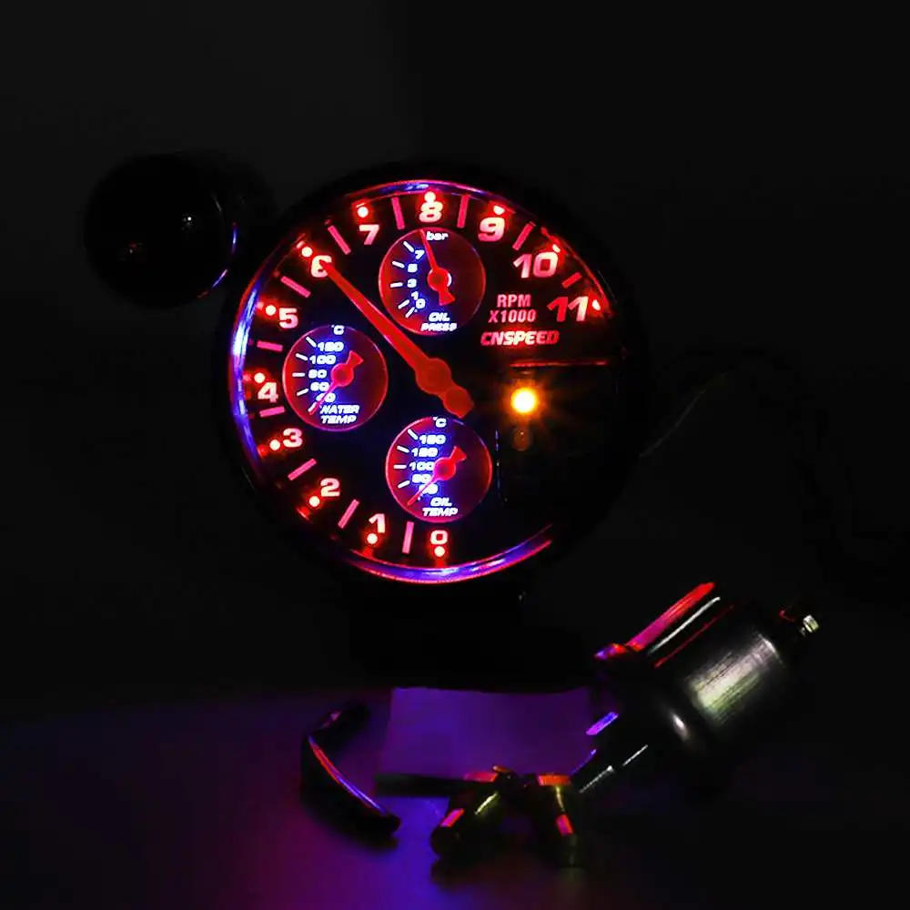 Kit Car Meter Modification 5in1 240mm RPM Tachometer + Oil Temp Gauge + Water Temp Gauge + Oil Pressure Gauge with Warning Light
Kit Car Meter Modification 5in1 240mm RPM Tachometer + Oil Temp Gauge + Water Temp Gauge + Oil Pressure Gauge with Warning Light