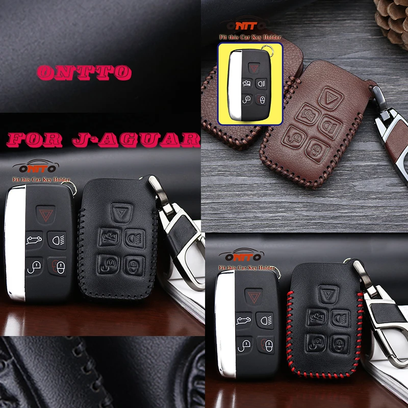 Genuine Leather Car Keychain Key Fob Case Cover for Jaguar XE XJ XJL XF F-TYPE Smart Key Holder Key Chain Rings Auto Accessories
Genuine Leather Car Keychain Key Fob Case Cover for Jaguar XE XJ XJL XF F-TYPE Smart Key Holder Key Chain Rings Auto Accessories