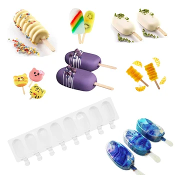 Silicone Ice Cream Mold For Pastries Candy Dessert Mould Homemade Ice lolly Molds DIY Ice Cube Tray
Silicone Ice Cream Mold For Pastries Candy Dessert Mould Homemade Ice lolly Molds DIY Ice Cube Tray