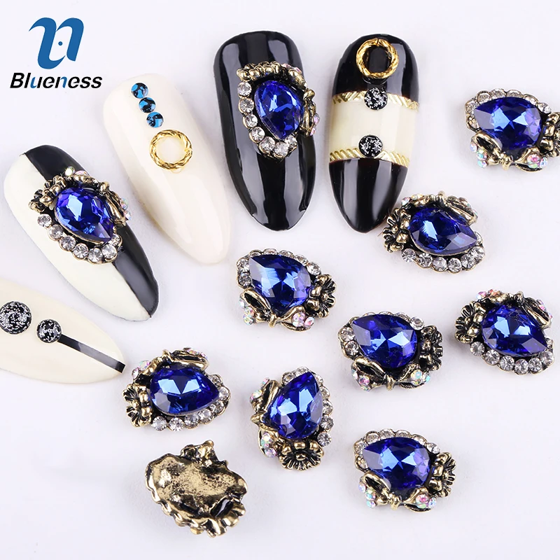 Blueness 10Pcs/lot 3D Nail Art Decorations Blue Gem Design Rhinestones For Nails Design Manicure DIY Jewelry Accessories Tips
Blueness 10Pcs/lot 3D Nail Art Decorations Blue Gem Design Rhinestones For Nails Design Manicure DIY Jewelry Accessories Tips