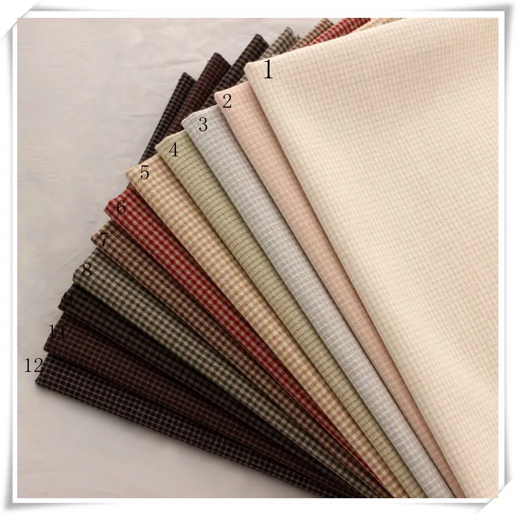 50*140cm Soft Plaid Japanese Yarn Dyed Cotton Quilting Fabric Handmade Bag Purse Dress Clothes Pillow Trimming Sewing Cloth
50*140cm Soft Plaid Japanese Yarn Dyed Cotton Quilting Fabric Handmade Bag Purse Dress Clothes Pillow Trimming Sewing Cloth