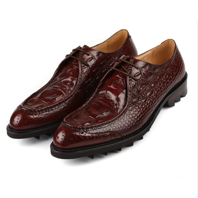 CLORISRUO Crocodile Grain Black / Tan Platform Mens Wedding Dress Shoes Genuine Leather Social Business Shoes Male Prom Shoes
CLORISRUO Crocodile Grain Black / Tan Platform Mens Wedding Dress Shoes Genuine Leather Social Business Shoes Male Prom Shoes