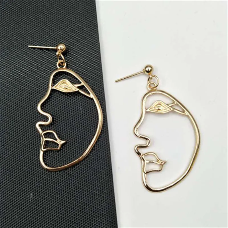 free shipping fashion women New Jewelry wholesale Simple face earrings wild female | Украшения и аксессуары