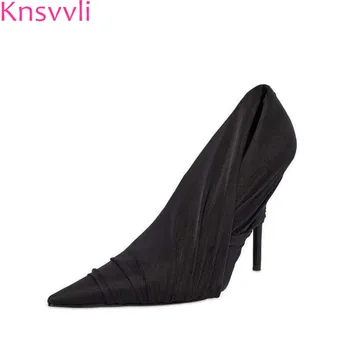 New stretch satin stiletto women shoes pleated pointed toe sexy high heels women pumps candy color party shoes sapato feminina
New stretch satin stiletto women shoes pleated pointed toe sexy high heels women pumps candy color party shoes sapato feminina