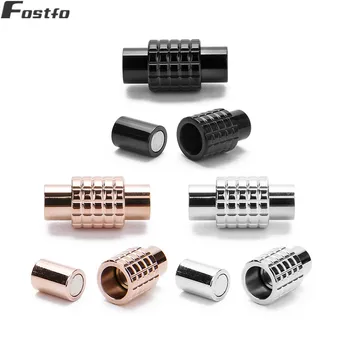 Fostfo 2pcs/lot 10x20mm Stainless Steel Strong Magnetic Clasps 4 Style Fit 6mm Hole Leather Cord Bracelet Diy Jewelry Findings
Fostfo 2pcs/lot 10x20mm Stainless Steel Strong Magnetic Clasps 4 Style Fit 6mm Hole Leather Cord Bracelet Diy Jewelry Findings