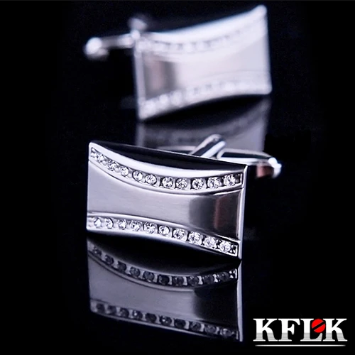 KFLK Luxury Brand cuff buttons gemelos Silver Crystal cuff links High Quality abotoadura shirt cufflinks for mens Jewelry
KFLK Luxury Brand cuff buttons gemelos Silver Crystal cuff links High Quality abotoadura shirt cufflinks for mens Jewelry