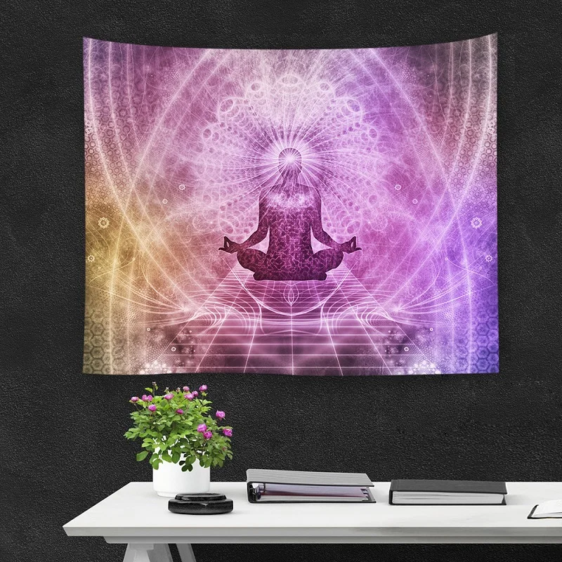 

Buddha Statue Tapestry 3D Indian Tapestry Mandala Bohemian mandala Wall Hanging Tenture Murale Blanket mandalas para parede