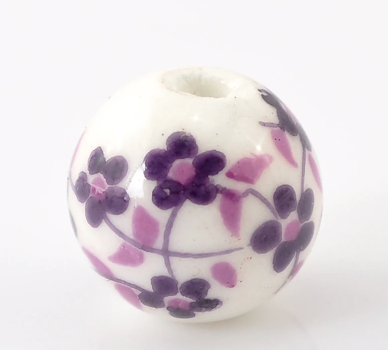 DoreenBeads Ceramics Beads Round White Flower Pattern About 12mm( 4/8") Dia, Hole: Approx 2.6mm, 4 PCs new
DoreenBeads Ceramics Beads Round White Flower Pattern About 12mm( 4/8") Dia, Hole: Approx 2.6mm, 4 PCs new
