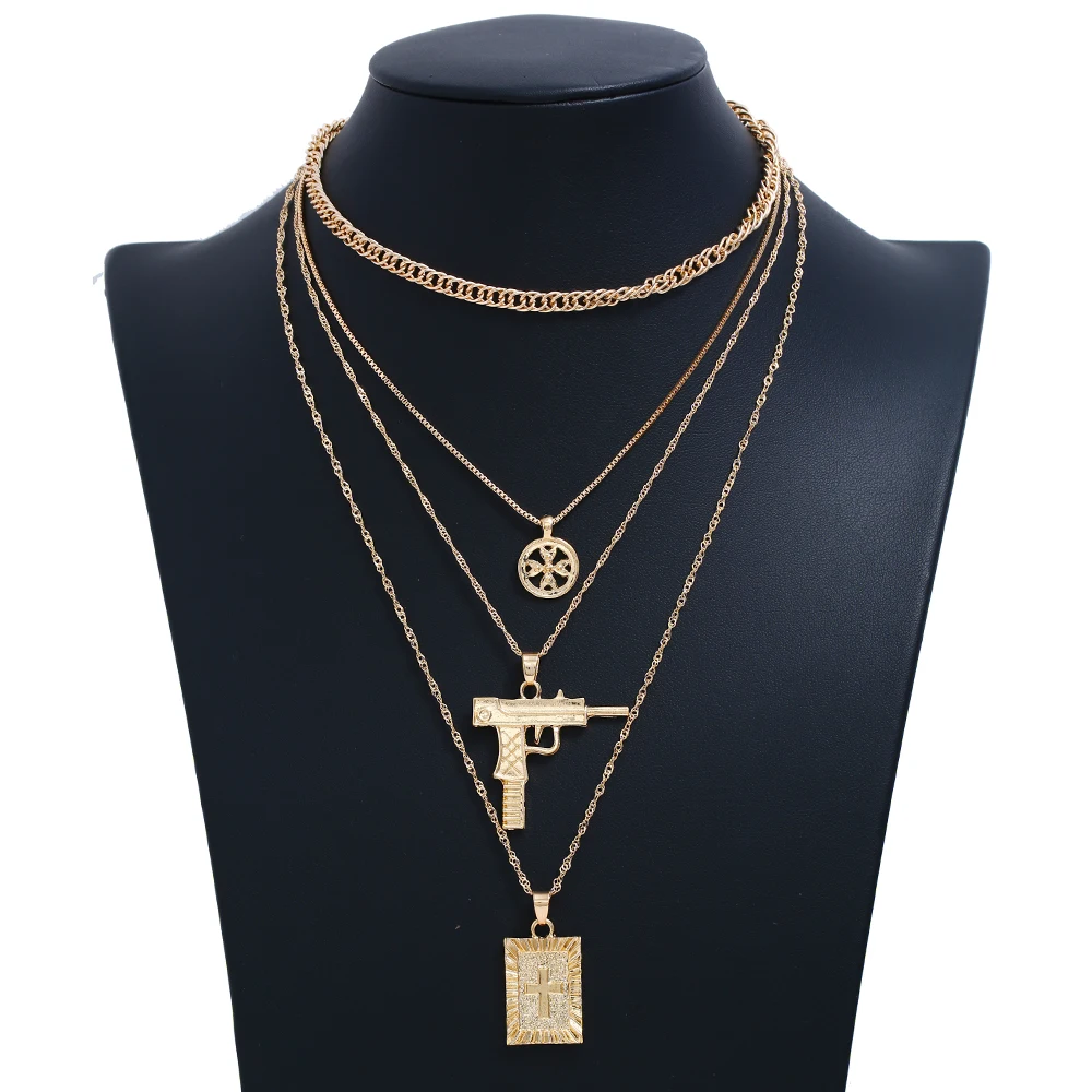 New Multiple Layers Cross Necklaces For Women Charm Gold/Silver Color Chokers Necklace Boho Collares Female Party Jewelry Gifts
New Multiple Layers Cross Necklaces For Women Charm Gold/Silver Color Chokers Necklace Boho Collares Female Party Jewelry Gifts