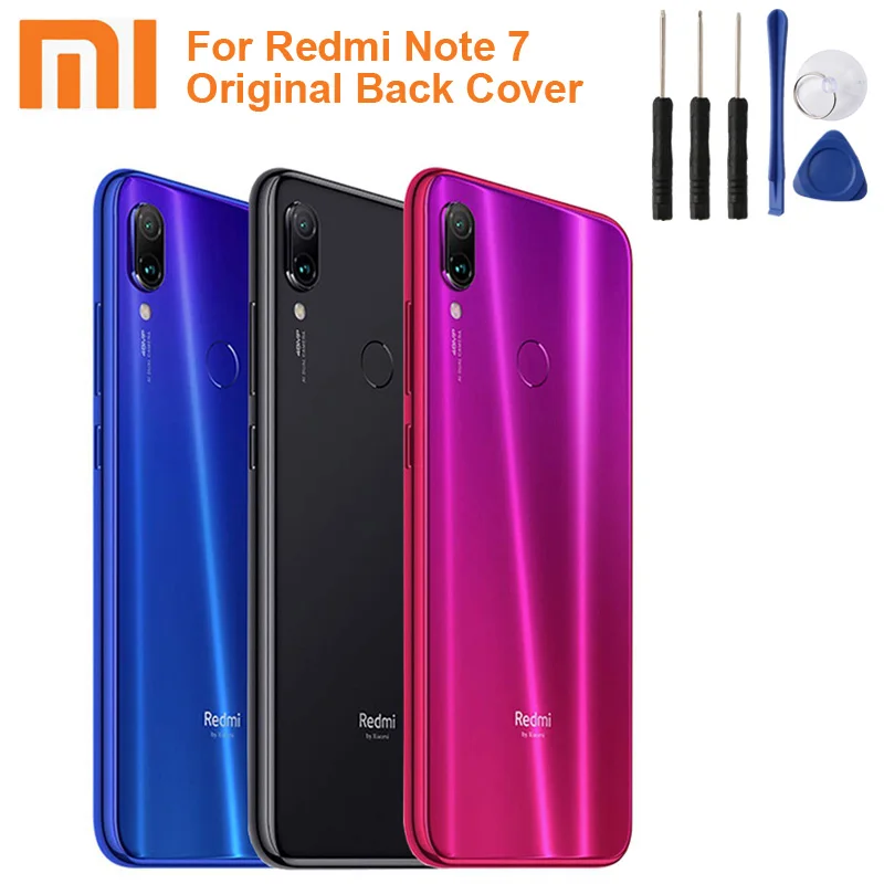 Оригинальный чехол для задней крышки XIAOMI Redmi Note 7 Note7 стеклянный части телефона |